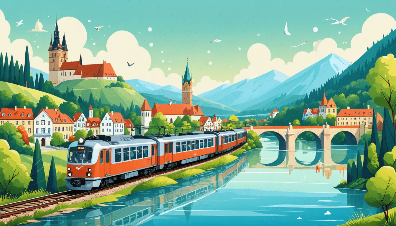 partez à l'aventure sur la ligne ferroviaire hop-on hop-off la plus pittoresque d'europe ! explorez la beauté de six villes entre prague et la pologne, à travers des paysages à couper le souffle. une expérience inoubliable vous attend !