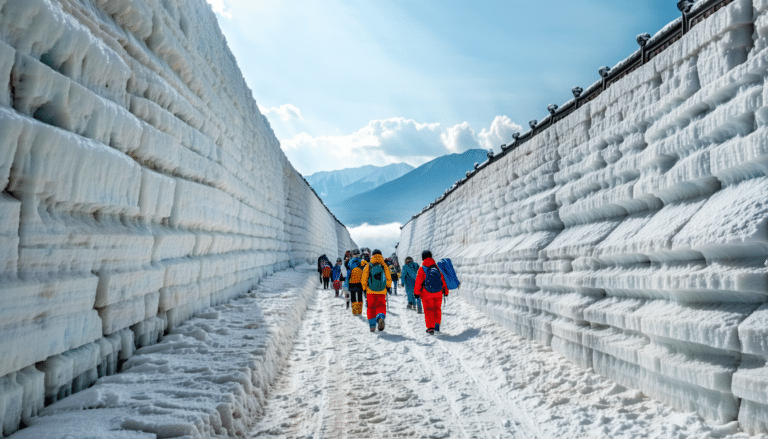 découvrez le trésor caché de l'hiver au japon ! plongez dans l'aventure exceptionnelle des murs de neige à toyama, où paysages féériques et sensations fortes vous attendent. explorez cette destination unique et vivez des moments inoubliables au cœur de l'hiver nippon.