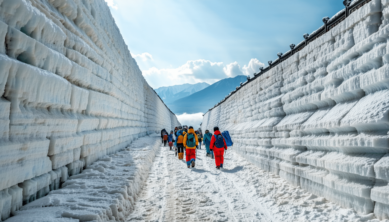 découvrez le trésor caché de l'hiver au japon ! plongez dans l'aventure exceptionnelle des murs de neige à toyama, où paysages féériques et sensations fortes vous attendent. explorez cette destination unique et vivez des moments inoubliables au cœur de l'hiver nippon.