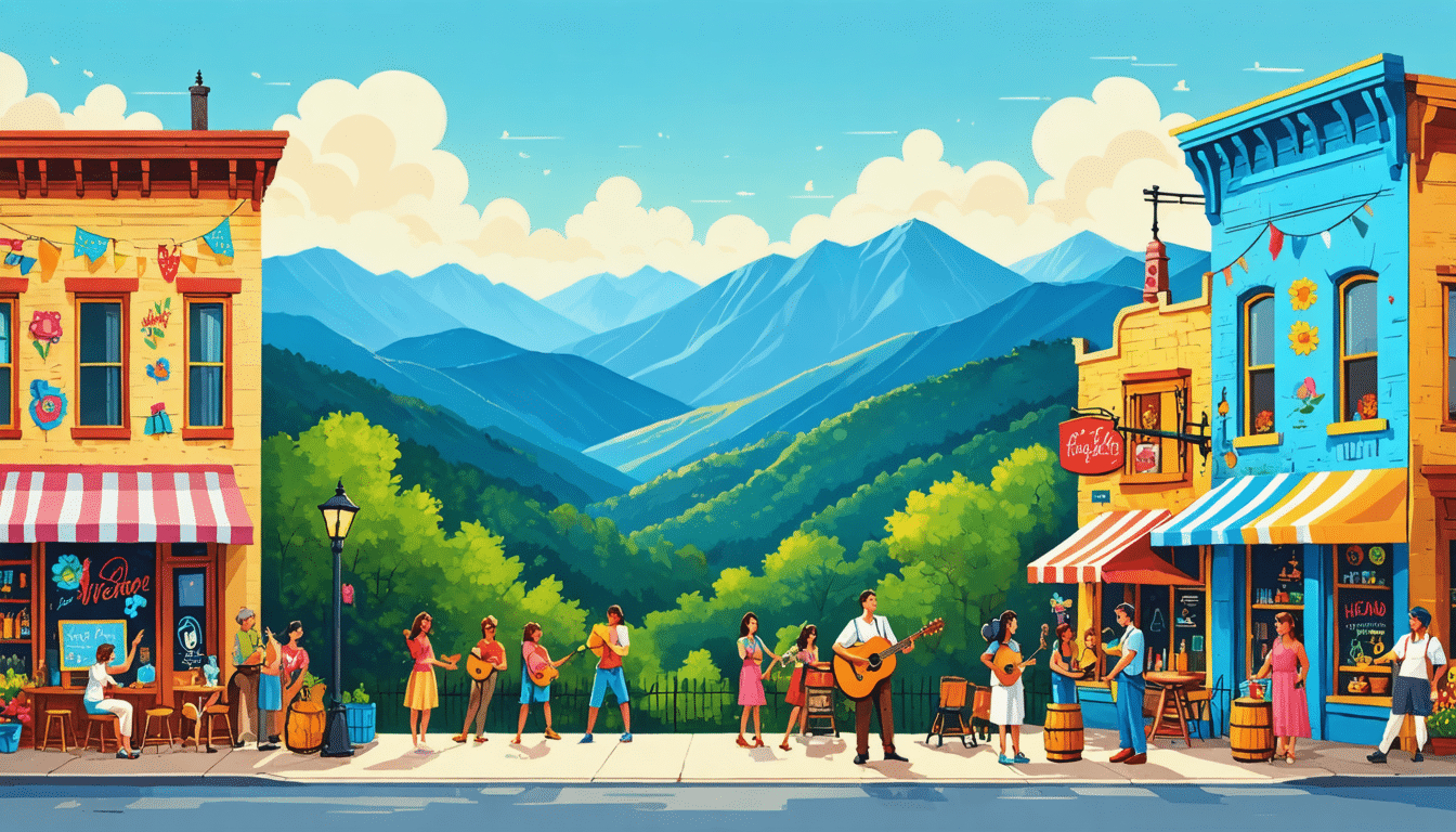découvrez une ville artistique et décalée nichée dans les contreforts des smoky mountains du tennessee, où charme, panoramas époustouflants et divertissements variés vous attendent pour une expérience inoubliable.