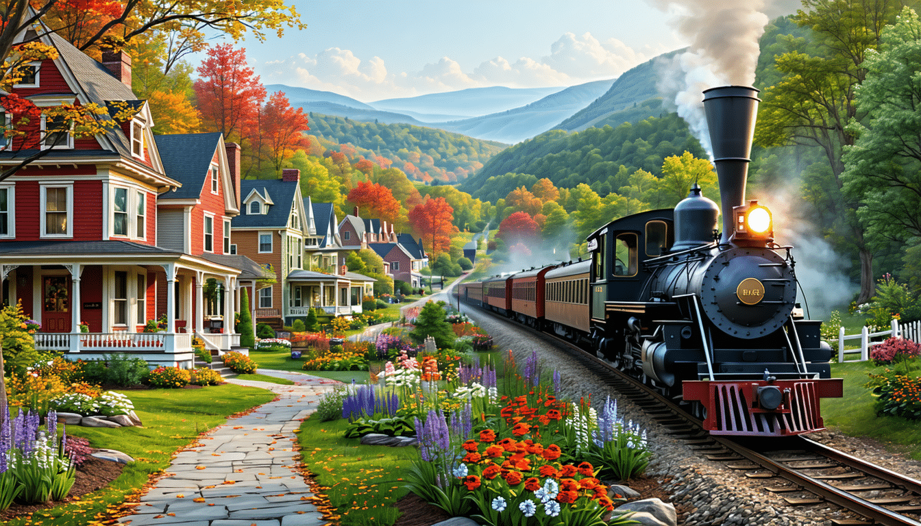 découvrez un petit village de virginie, une évasion scénique inoubliable en train. explorez 6 quartiers historiques charmants et profitez d'un accès facile au parc national de shenandoah. une expérience authentique au cœur de la nature et de l'histoire.