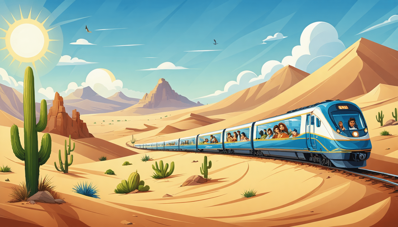 découvrez l'élégance du voyage à bord d'un train de luxe à travers les merveilles du désert. un périple inoubliable vous attend au cœur du plus vaste pays du moyen-orient, où paysages époustouflants et confort se rencontrent.