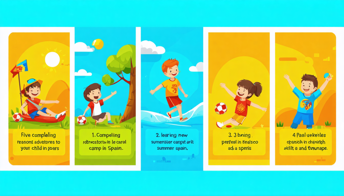découvrez cinq raisons convaincantes d'inscrire votre enfant à une colonie de vacances en espagne. offrez-lui l'opportunité de se divertir, d'apprendre de nouvelles compétences, de se faire des amis et de vivre une expérience inoubliable au soleil. les colonies en espagne combinent aventure, culture et épanouissement personnel dans un cadre idéal.