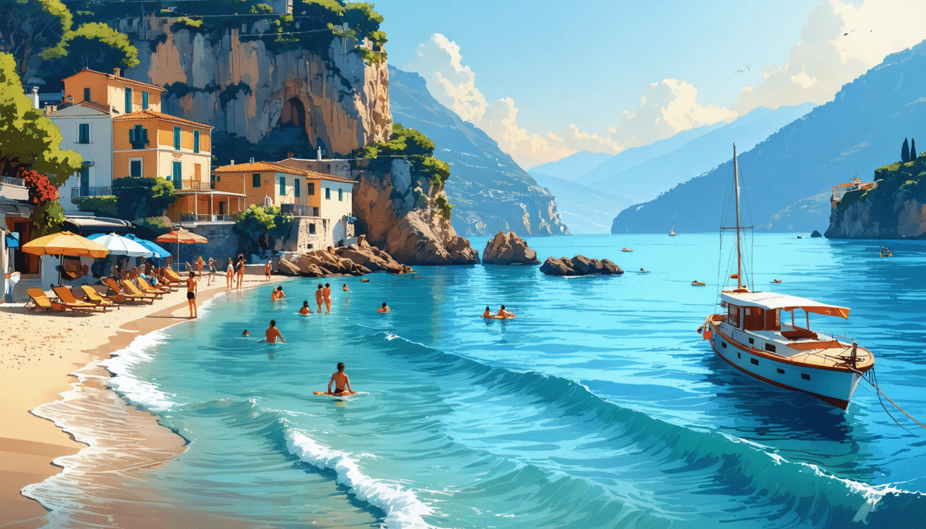 découvrez une plage secrète au cœur d'un fjord sur la côte amalfitaine, à deux pas de positano. idéale pour les amoureux de la nature, cette destination cachée est considérée comme l'une des merveilles de l'italie. plongez dans un cadre enchanteur et profitez d'un moment de tranquillité.