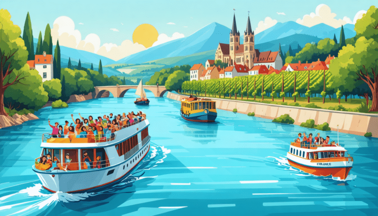 découvrez les 6 plus magnifiques croisières fluviales en france, à bord de bateaux sans permis. partez à l'aventure sur des rivières pittoresques, admirez des paysages à couper le souffle et vivez des moments inoubliables sur l'eau.