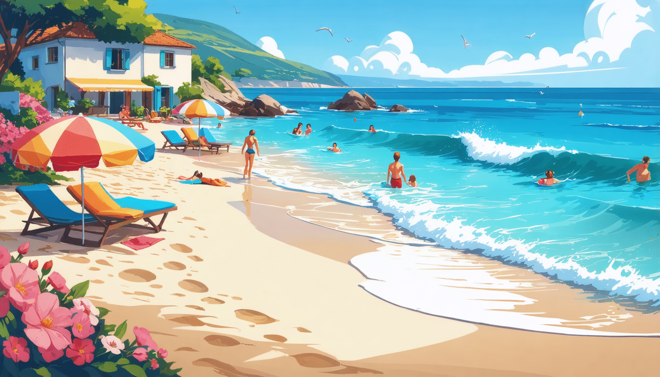 venez explorer cette magnifique plage normande aux eaux cristallines, parfaite pour la baignade presque toute l'année. idéale pour des moments de détente en famille ou entre amis, elle vous promet des souvenirs inoubliables en pleine nature.