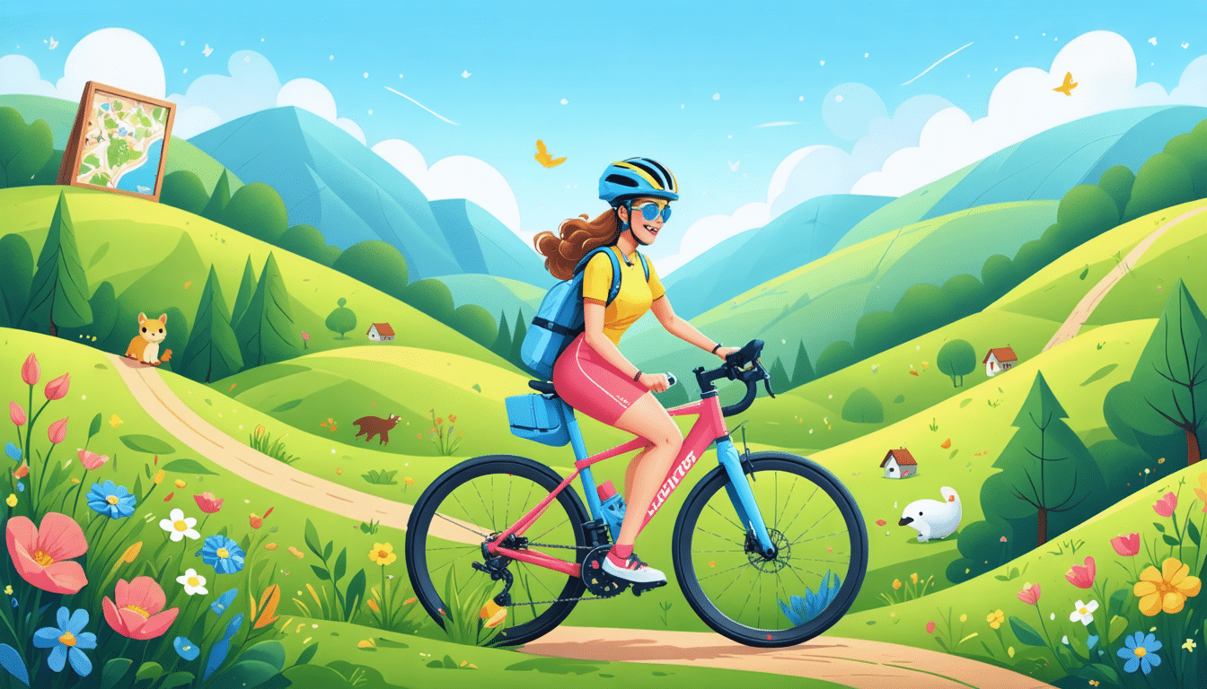 partez à l'aventure avec géraldine, votre experte en séjours cyclistes ! explorez des paysages à couper le souffle et profitez d'un voyage à vélo sur mesure, conçu pour les amoureux de l'évasion. réveillez l'explorateur en vous !