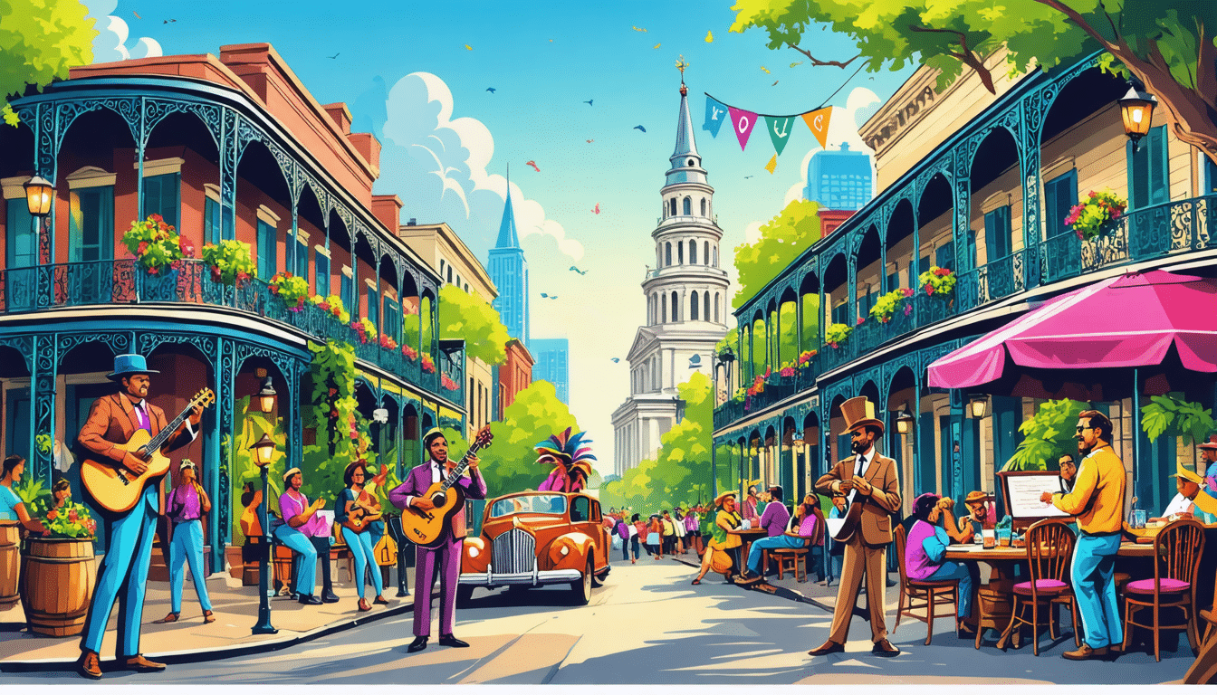 découvrez la nouvelle-orléans, la big easy, à travers 10 activités incontournables qui vous plongeront dans son ambiance unique. entre musique jazz, cuisine créole et architecture emblématique, laissez-vous séduire par l'énergie vibrante de cette ville fascinante.