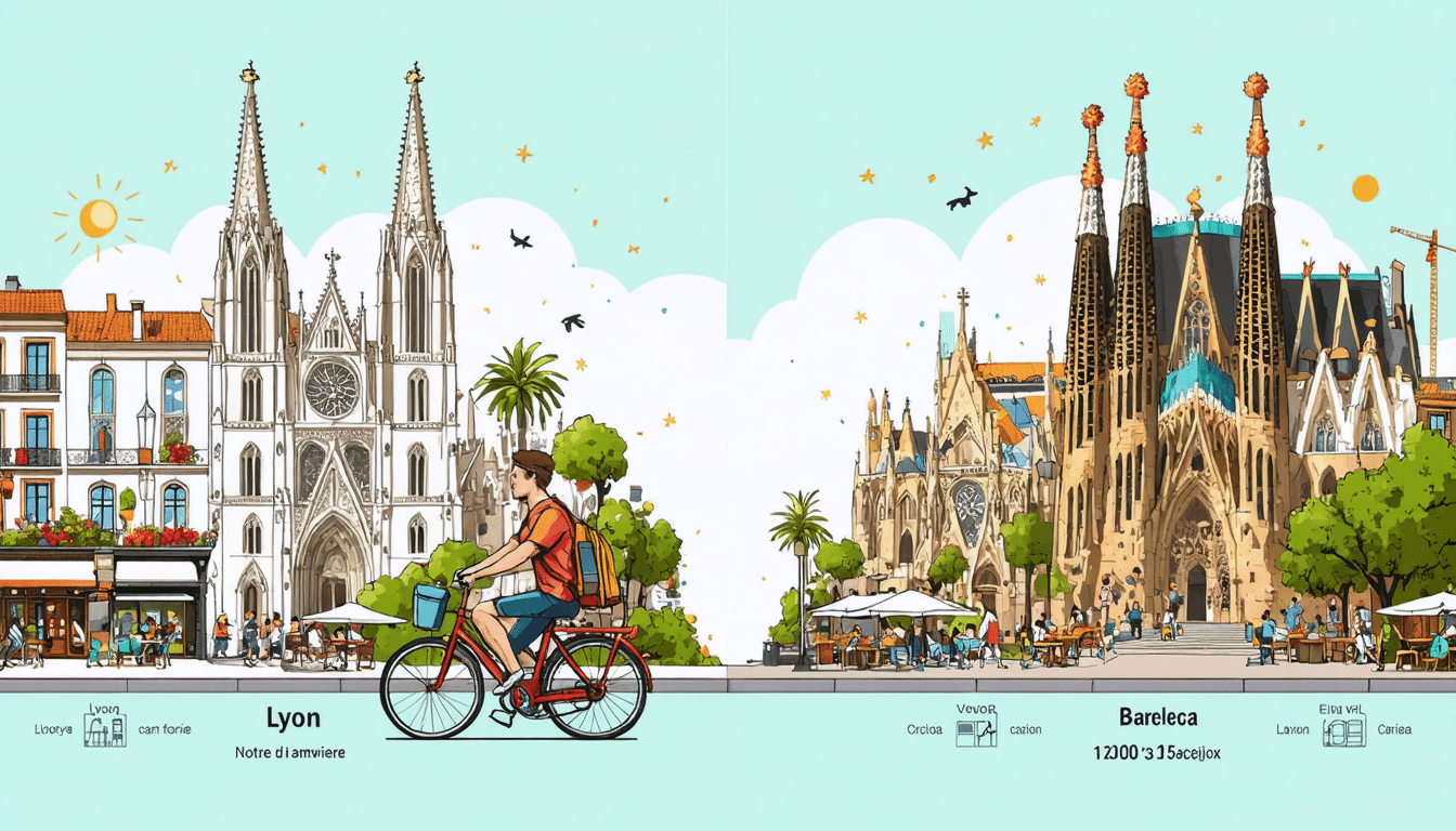 découvrez lyon et barcelone, deux villes fascinantes qui se rejoignent à travers leur culture, leur histoire et leur gastronomie. explorez les similitudes et les contrastes de ces métropoles dynamiques, où l'art de vivre se mêle à l'innovation. une invitation à voyager entre deux destinations incontournables.