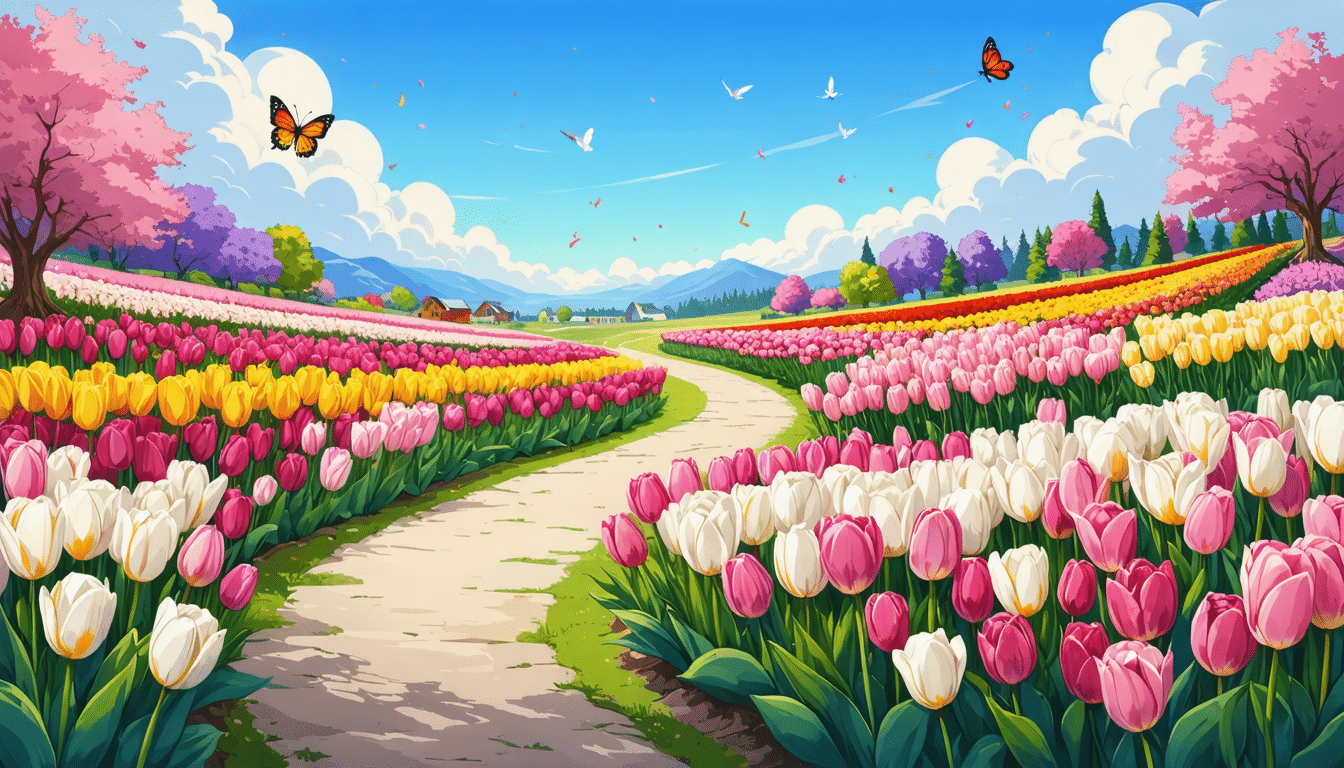 découvrez un voyage enchanteur au cœur des célèbres champs de tulipes de washington. 'rêves en technicolor' vous invite à explorer la splendeur printanière où les couleurs vibrantes et les parfums délicats créent une expérience inoubliable au paradis des tulipes.