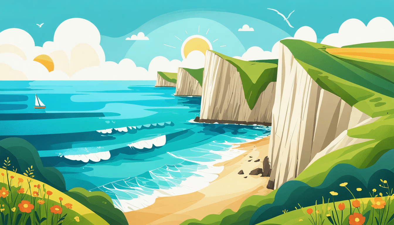 découvrez les majestueuses falaises surplombant la mer du nord, offrant un panorama à couper le souffle sur les rivages anglais. un spectacle naturel incontournable à explorer.