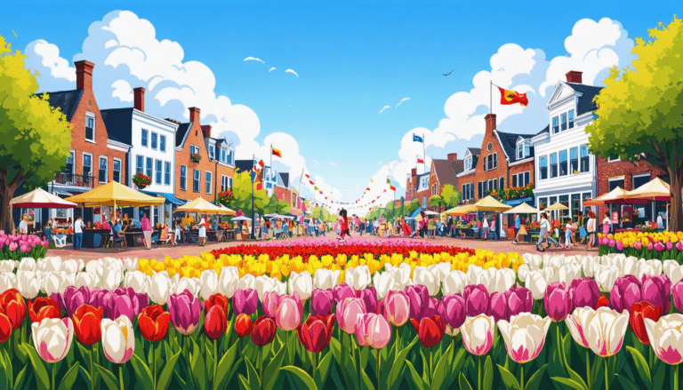 découvrez la magie de la fête des tulipes à holland, michigan, un événement coloré célébrant la culture néerlandaise avec des milliers de tulipes en fleurs, des danses folkloriques, des parades et des activités pour toute la famille. plongez au cœur de cette expérience florale inoubliable !