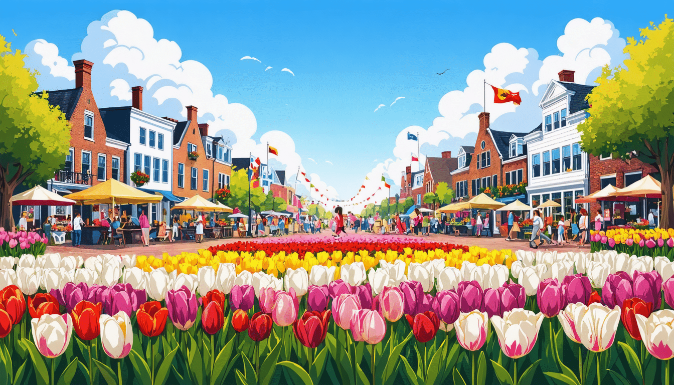 découvrez la magie de la fête des tulipes à holland, michigan, un événement coloré célébrant la culture néerlandaise avec des milliers de tulipes en fleurs, des danses folkloriques, des parades et des activités pour toute la famille. plongez au cœur de cette expérience florale inoubliable !