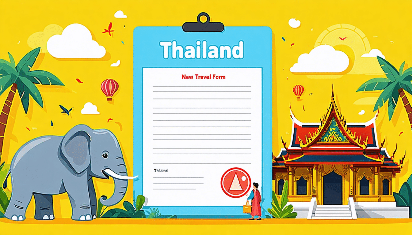 découvrez le nouveau formulaire d'entrée nécessaire pour voyager en thaïlande. facilitez votre préparation de voyage et assurez-vous de respecter toutes les exigences pour une expérience sereine et mémorable dans ce magnifique pays.