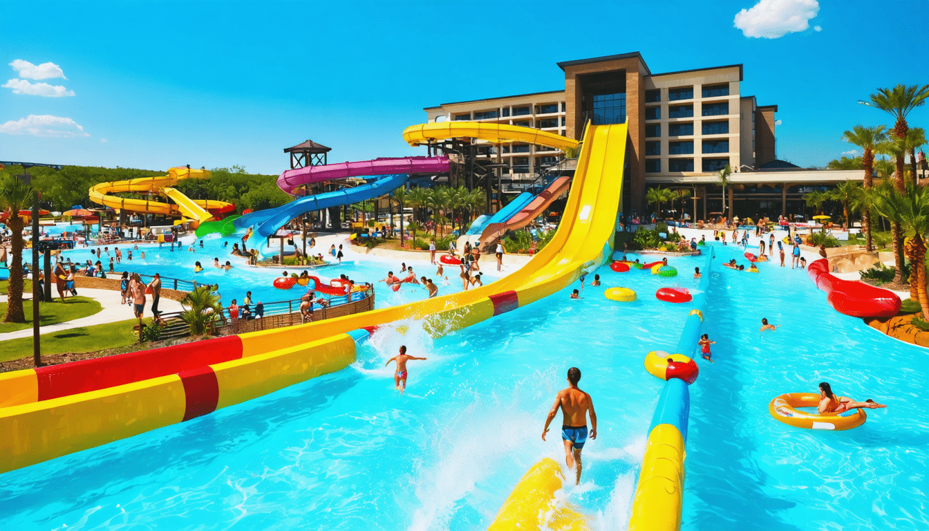 découvrez le nouvel hôtel et parc aquatique au texas, qui présente le plus long fleuve tranquille du monde. profitez d'une expérience inoubliable entre détente, attractions aquatiques et hébergement de qualité, idéal pour des vacances en famille ou entre amis.