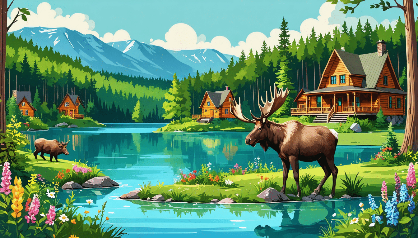 découvrez 'une aventure enchantée' : plongez dans l'univers magique des cabanes, des lacs scintillants et de la majesté de l'orignal au cœur de la nature québécoise. une expérience inoubliable vous attend dans ce paysage féérique.