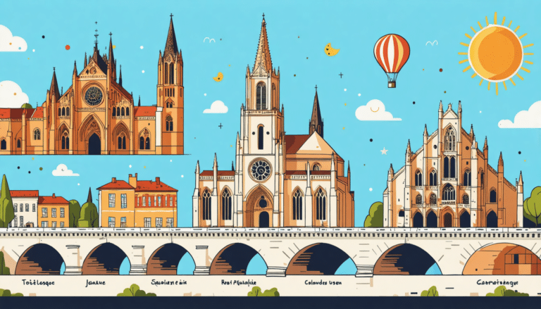 explorez les 8 joyaux architecturaux de toulouse, une ville où l'histoire et l'innovation se rencontrent. découvrez des monuments emblématiques, des trésors cachés et laissez-vous séduire par l'élégance de la brique rose et le charme du patrimoine toulousain.