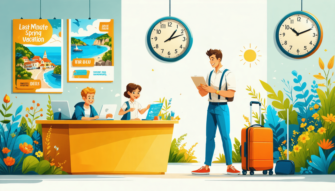 découvrez nos astuces pour dénicher des offres de voyage de dernière minute pour vos vacances de printemps. économisez sur vos séjours tout en profitant pleinement de cette période. ne manquez pas nos conseils pratiques pour voyager à petit prix!