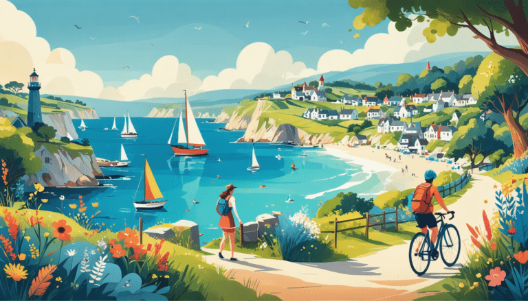 parcourez la bretagne à travers un itinéraire enchanteur de 40 escales, à la découverte de ses îles majestueuses. explorez des paysages à couper le souffle, des traditions authentiques et des joyaux cachés qui font de cette région un véritable trésor naturel et culturel.
