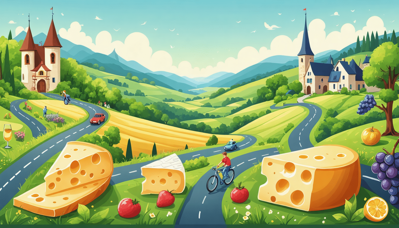 explorez les plus belles routes de france à travers 40 étapes riches en culture, nature et gastronomie. un voyage unique qui éveillera vos sens et vous fera découvrir des paysages époustouflants et des délices culinaires inoubliables.