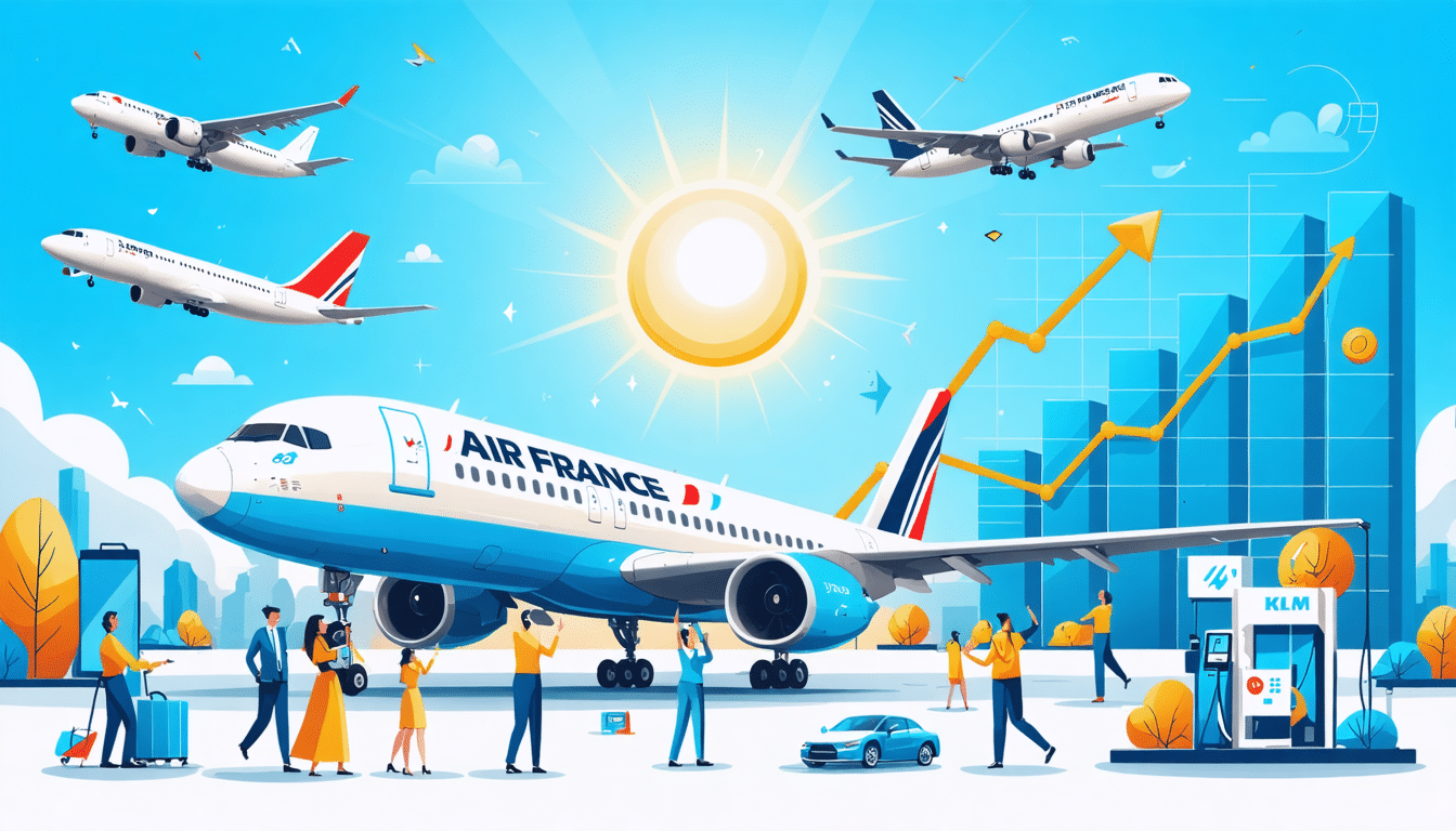 découvrez comment air france-klm parvient à réduire ses pertes au premier trimestre grâce à une augmentation significative des voyages et à une baisse des prix du carburant. explorez les impacts de ces facteurs sur la performance de la compagnie aérienne.