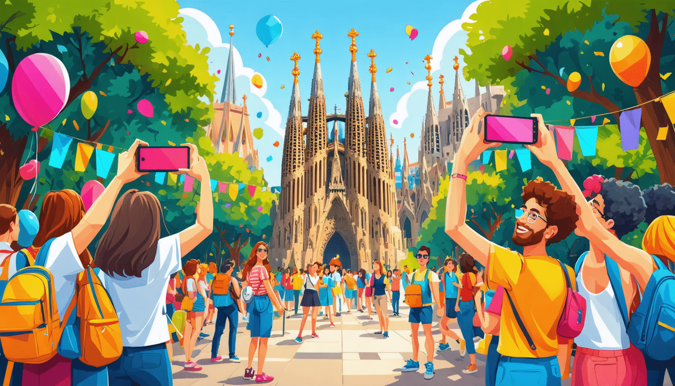découvrez la nouvelle zone dédiée aux selfies à barcelone, près de la célèbre sagrada familia. une initiative pour gérer l'afflux touristique tout en offrant aux visiteurs un espace idéal pour capturer de précieux souvenirs.