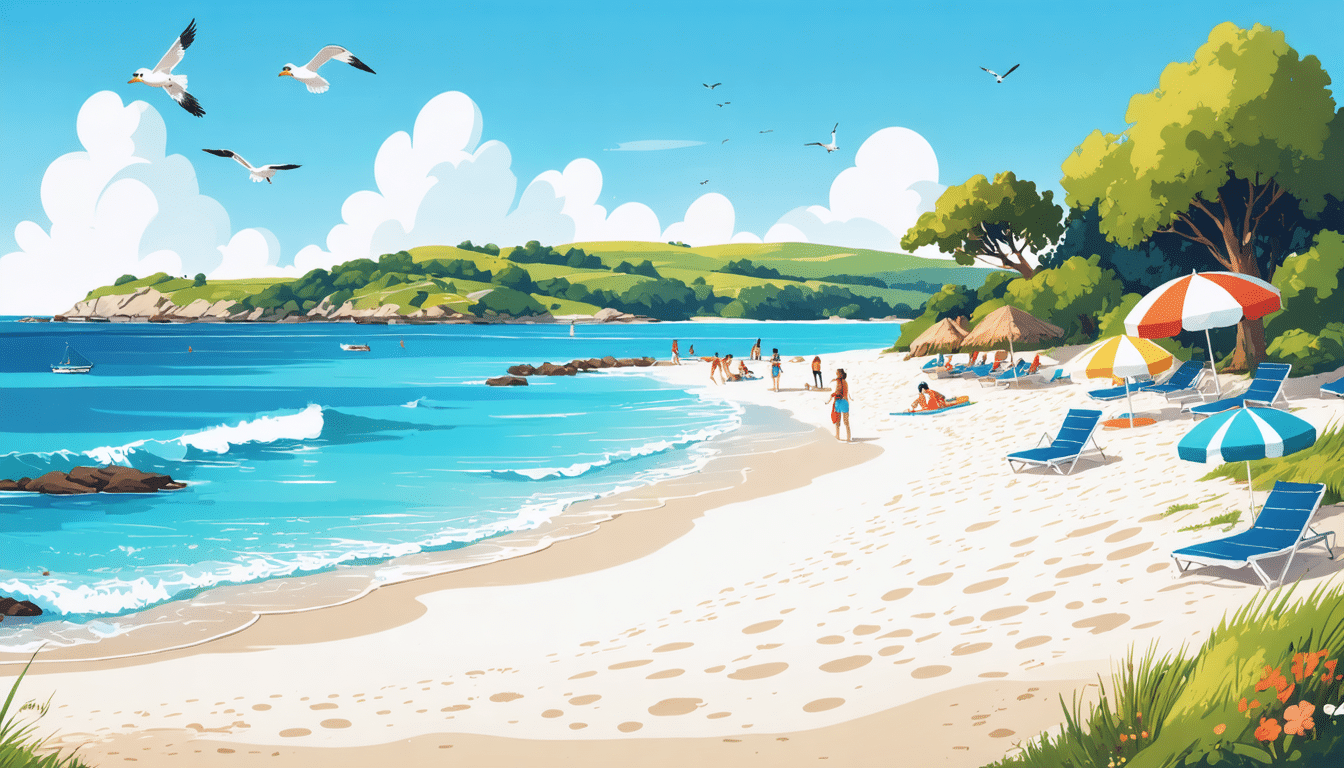 explorez une plage secrète de la bretagne, nichée dans le morbihan. profitez de son sable blanc immaculé et de paysages à couper le souffle. une destination idéale pour vos prochaines vacances en bord de mer !