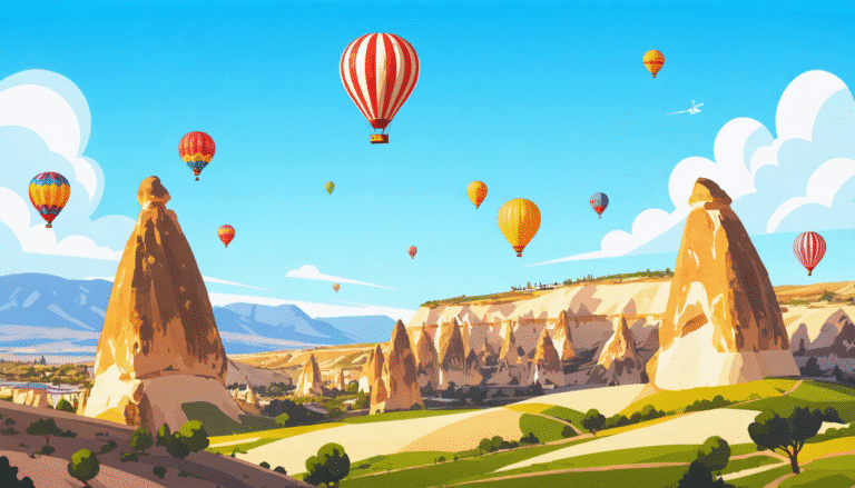 vivez l'expérience inoubliable d'un vol en montgolfière au-dessus des paysages féériques de la cappadoce. découvrez la durée idéale pour admirer les formations rocheuses uniques et profiter d'une vue panoramique exceptionnelle sur cette région magique.