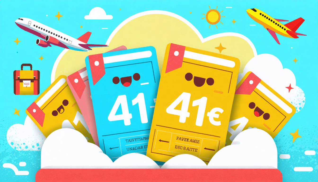 profitez de tarifs exceptionnels avec transavia ! réservez vos billets d'avion à partir de seulement 41€ pour la fin de l'année 2025. ne manquez pas cette occasion unique de voyager à prix réduit et de découvrir de nouvelles destinations.