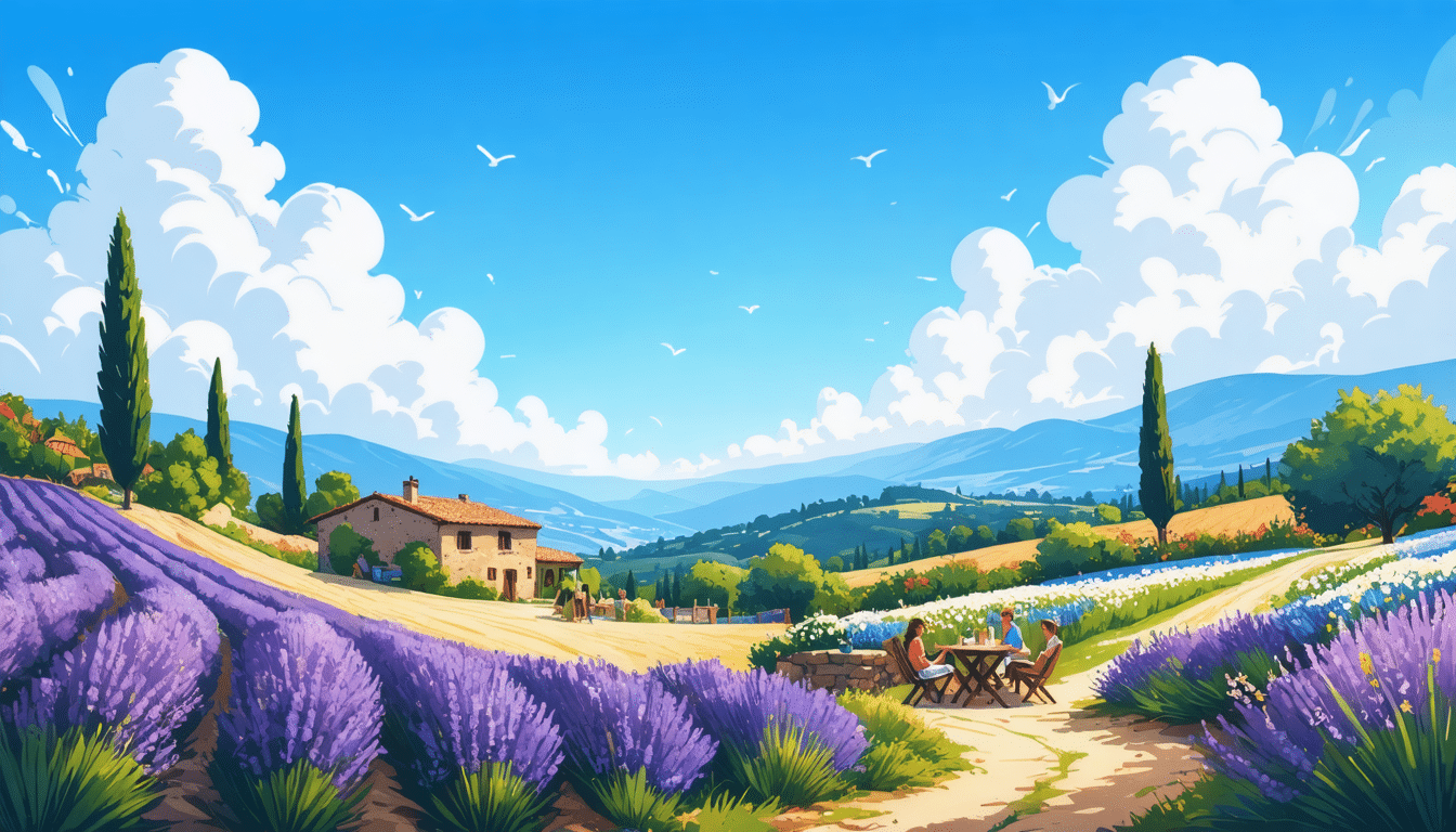 découvrez la magie de la provence cet été ! sous un ciel azur, éveillez vos sens avec des paysages envoûtants, des saveurs authentiques et une atmosphère paisible qui capturent l'essence de la vie à la française.