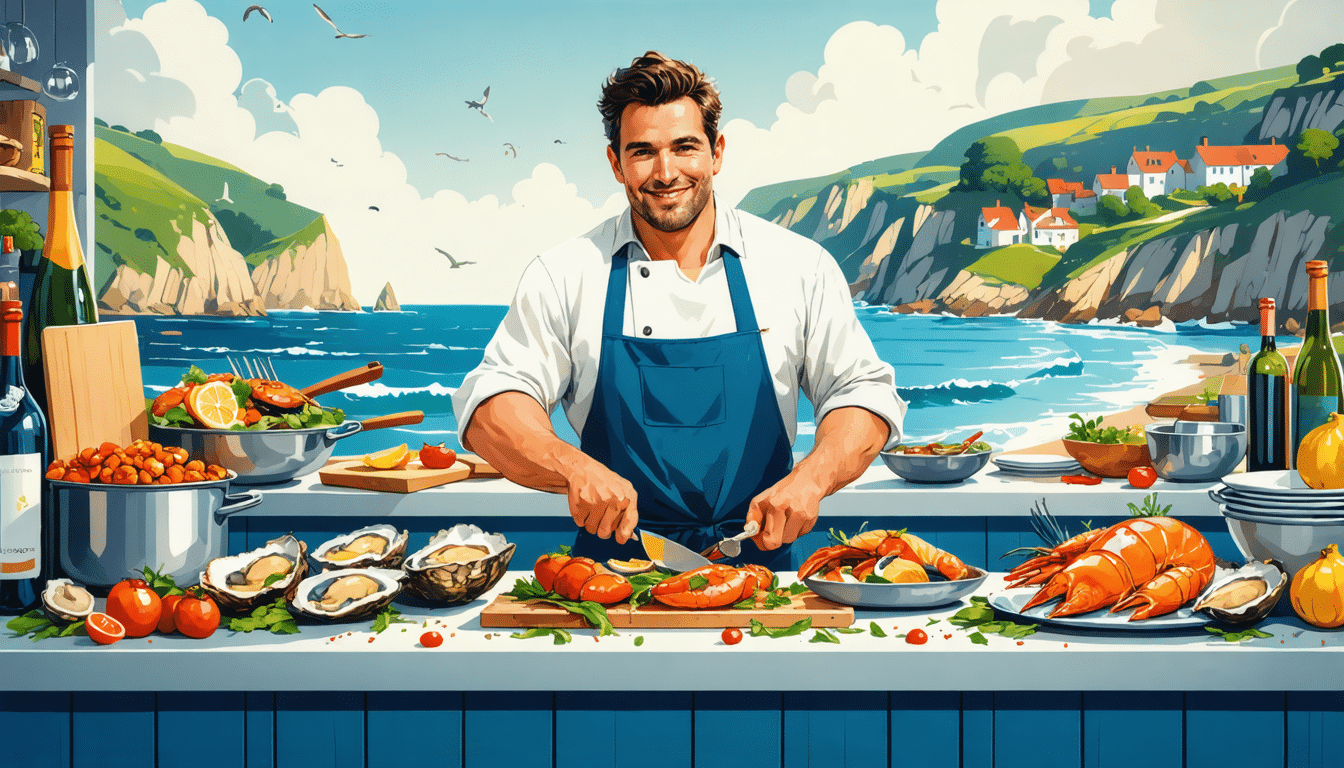 découvrez la bretagne sous un nouveau jour avec hugo roellinger, chef étoilé, qui sublime les saveurs maritimes. plongez dans l'univers de ses plats de coquillages primés, témoignant de son talent culinaire exceptionnel et de son amour pour la gastronomie bretonne.