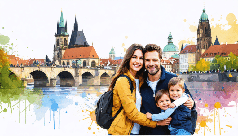 découvrez l'émouvant retour d'une famille à prague, la ville aux cent flèches, où les souvenirs se mêlent à l'émerveillement. une étreinte intemporelle entre le passé et le présent, révélant l'âme d'une cité magique au cœur de l'europe.