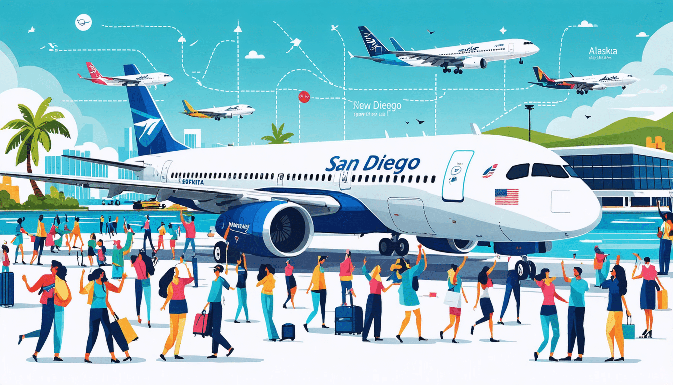 découvrez comment san diego devient un point central pour alaska airlines avec l'ajout de nouvelles liaisons et l'augmentation des fréquences de vol. dans un contexte de réduction des services domestiques, san diego se démarque comme une destination clé pour les voyageurs.