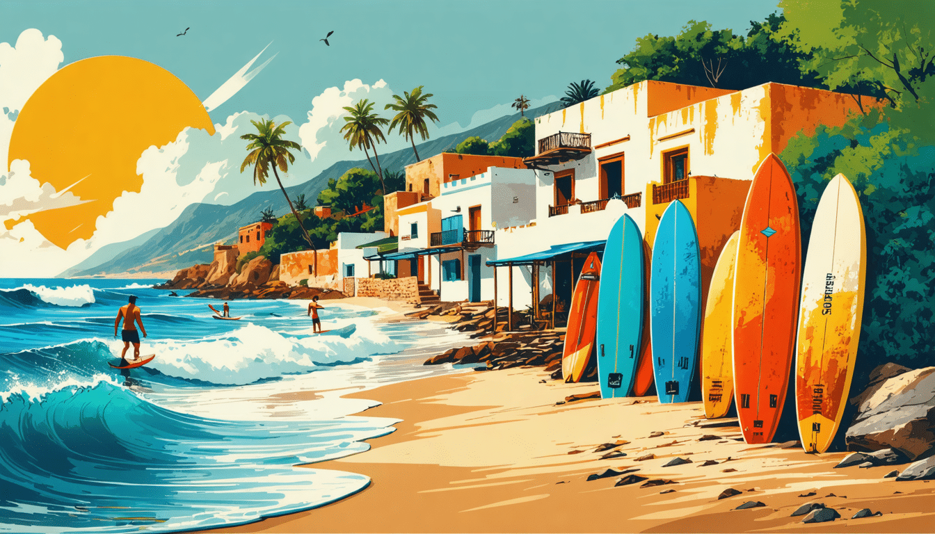 découvrez un village de pêcheurs au maroc, véritable paradis pour les surfeurs. profitez de paysages à couper le souffle, de plages dorées et de l'ambiance authentique d'un lieu préservé. une destination idéale pour allier sensations fortes et détente.