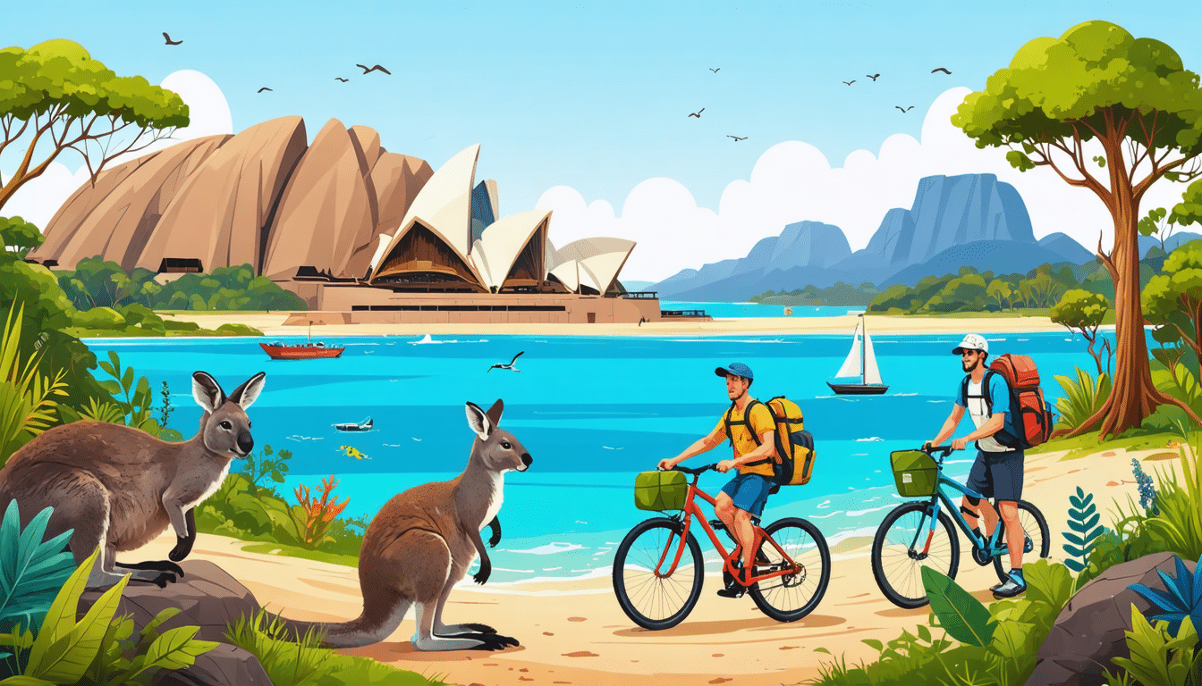 partez pour un voyage écoresponsable à travers les paysages époustouflants de l'australie. explorez sa faune unique, ses parcs naturels protégés et ses merveilles culturelles, tout en préservant l'environnement. une aventure inoubliable qui allie découvertes et respect de la planète.