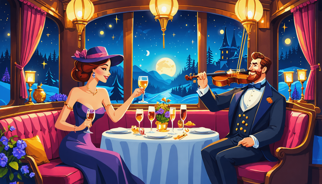 découvrez l'exceptionnelle expérience d'une nuit insolite à bord de l'orient express, un voyage féerique au cœur du luxe et de l'élégance. laissez-vous transporter par l'atmosphère unique de ce train légendaire, savourez des plats raffinés et admirez des paysages à couper le souffle. une aventure inoubliable vous attend!