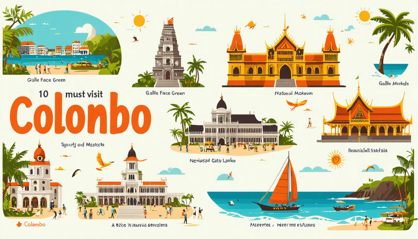 découvrez colombo à travers 10 visites et expériences incontournables! de ses marchés animés à ses sites historiques, plongez dans la culture sri-lankaise et créez des souvenirs inoubliables lors de votre exploration de cette vibrante capitale.