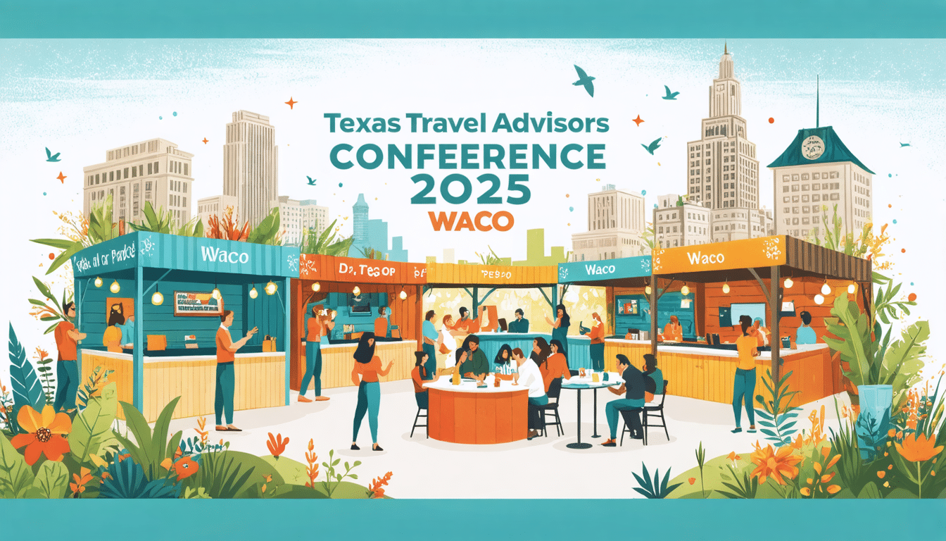 participez à la conférence des conseillers en voyages du texas 2025 à waco, un événement incontournable pour les professionnels du secteur. découvrez les dernières tendances, échangez avec des experts et enrichissez votre réseau tout en explorant les opportunités de voyage exceptionnelles. ne manquez pas cette occasion unique d'élargir vos horizons !