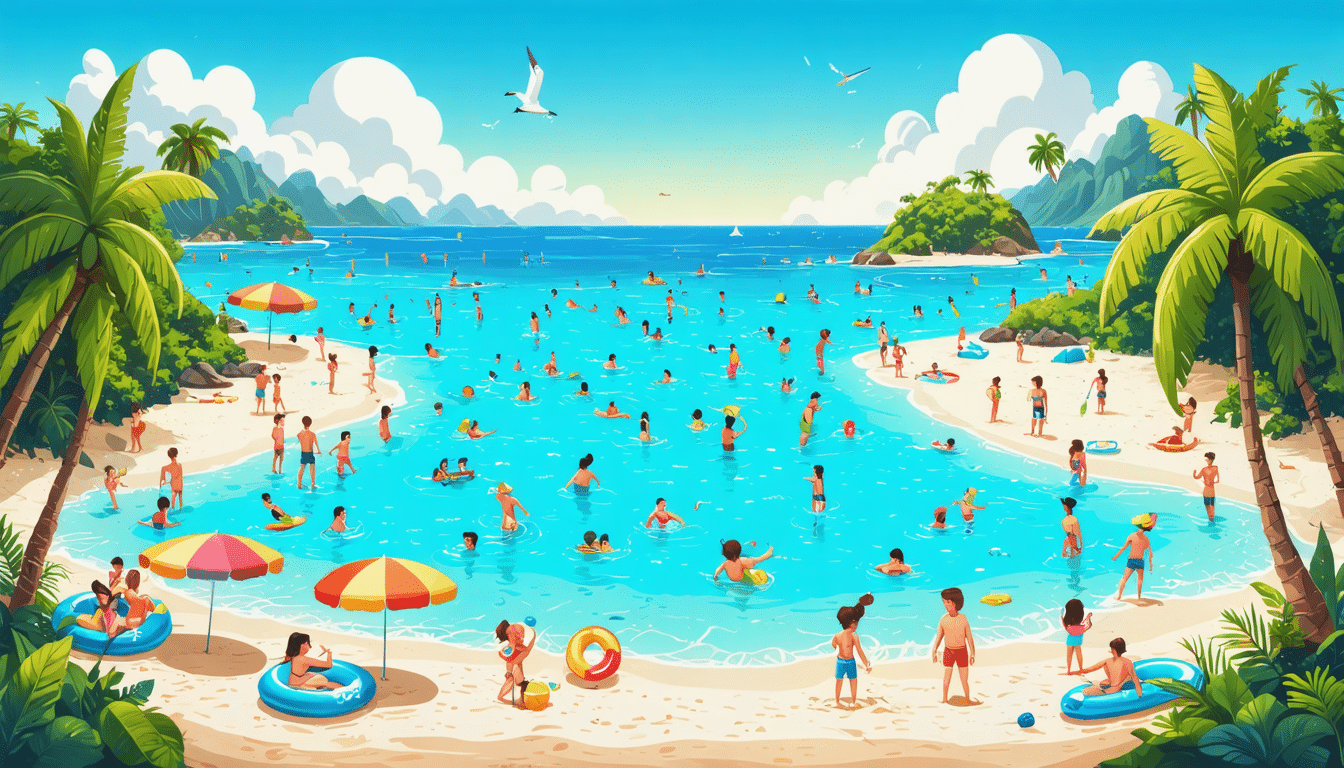 découvrez le premier lagon artificiel d'amérique, un véritable havre de vacances au style tropical. plongez dans des plaisirs balnéaires sans fin et profitez d'une expérience unique alliant détente et aventures aquatiques inoubliables.