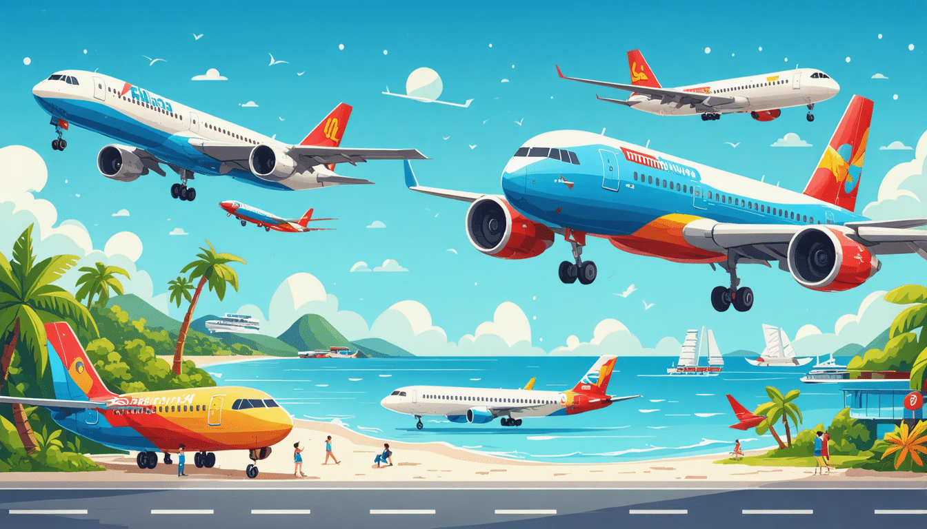 découvrez les compagnies aériennes offrant des vols directs vers les territoires d'outre-mer. explorez vos options de voyage, choisissez votre destination et profitez d'un service de qualité pour des vacances inoubliables dans ces îles paradisiaques.