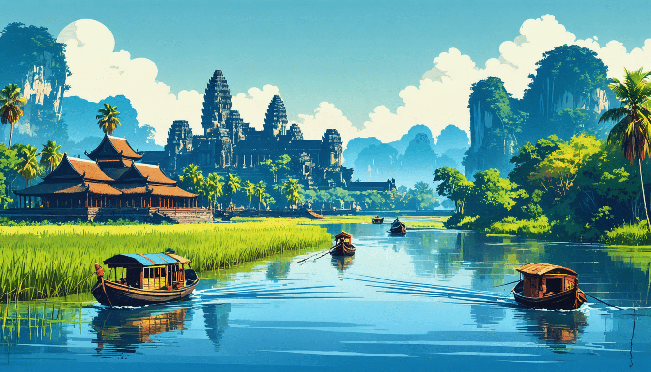 partez pour un voyage exceptionnel de 15 jours au vietnam, alliant nature époustouflante et culture riche. explorez les temples historiques d'angkor, découvrez la cuisine vietnamienne authentique et immersez-vous dans l'hospitalité chaleureuse locale pour une aventure inoubliable.