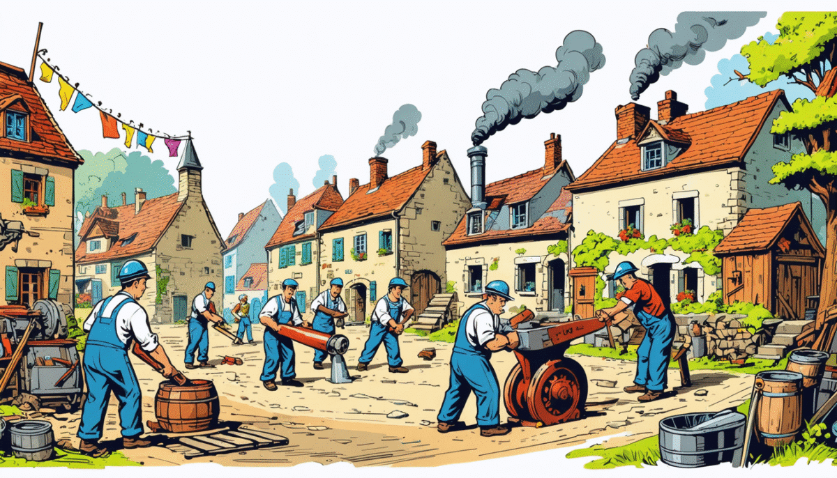 découvrez comment des ingénieurs visionnaires transforment un hameau en la plus grande forge de france, alliant innovation et savoir-faire traditionnel pour redéfinir l'industrie locale.