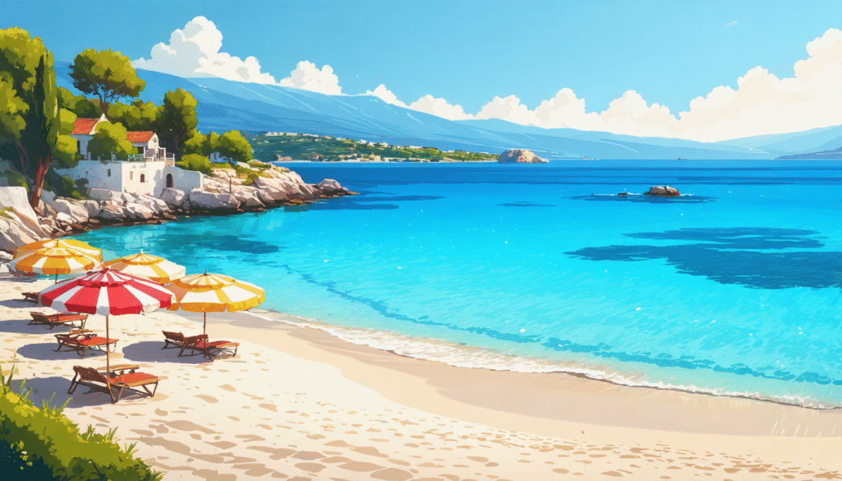 découvrez une lagune grecque aux eaux cristallines, à seulement 3 heures de paris. élue plus belle plage d'europe, cet écrin de beauté vous promet des moments inoubliables entre farniente et paysages à couper le souffle.