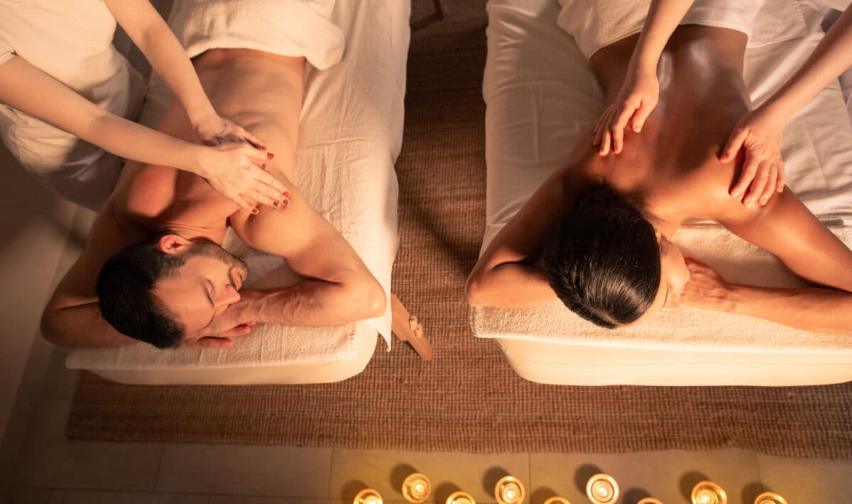 couple séjour bien-être séance de massage