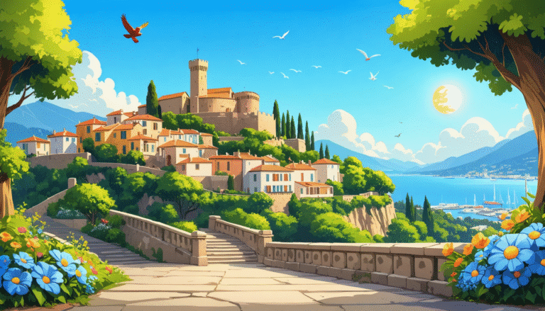 découvrez la citadelle perchée de nice, un joyau classé parmi les plus beaux villages de france. explorez son histoire, ses ruelles pittoresques et profitez de vues imprenables sur la côte d'azur. une destination incontournable pour les amateurs de patrimoine et de paysages enchanteurs.