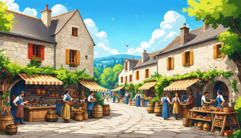 plongez dans l'envoûtant village du lot, un bijou médiéval qui attire chaque année 400 000 visiteurs. explorez ses ruelles charmantes et découvrez des artisans passionnés qui préservent les savoir-faire ancestraux du moyen âge.