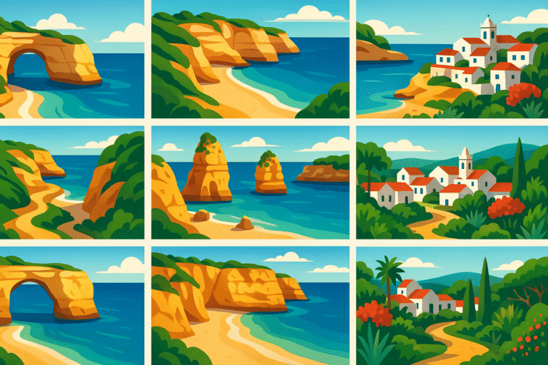 plongez dans l'envoûtante algarve et explorez ses 9 trésors cachés incontournables. de ses plages secrètes à ses charmants villages, découvrez les merveilles du sud du portugal qui rendront votre voyage inoubliable. ne ratez pas ces joyaux méconnus qui vous promettent des souvenirs mémorables.