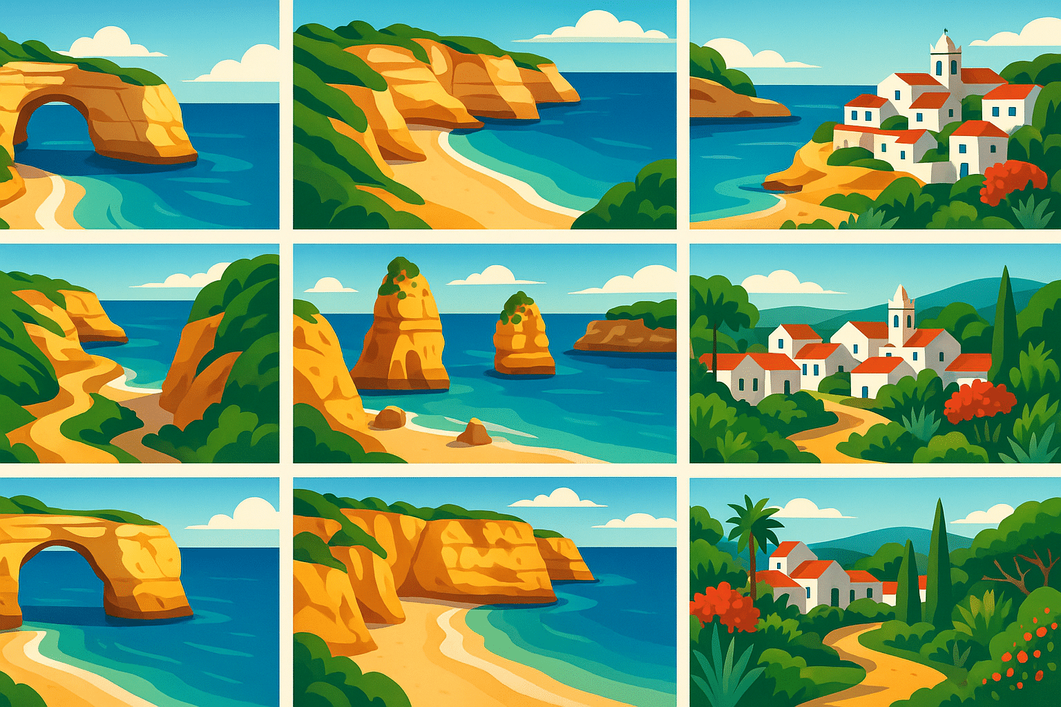 plongez dans l'envoûtante algarve et explorez ses 9 trésors cachés incontournables. de ses plages secrètes à ses charmants villages, découvrez les merveilles du sud du portugal qui rendront votre voyage inoubliable. ne ratez pas ces joyaux méconnus qui vous promettent des souvenirs mémorables.