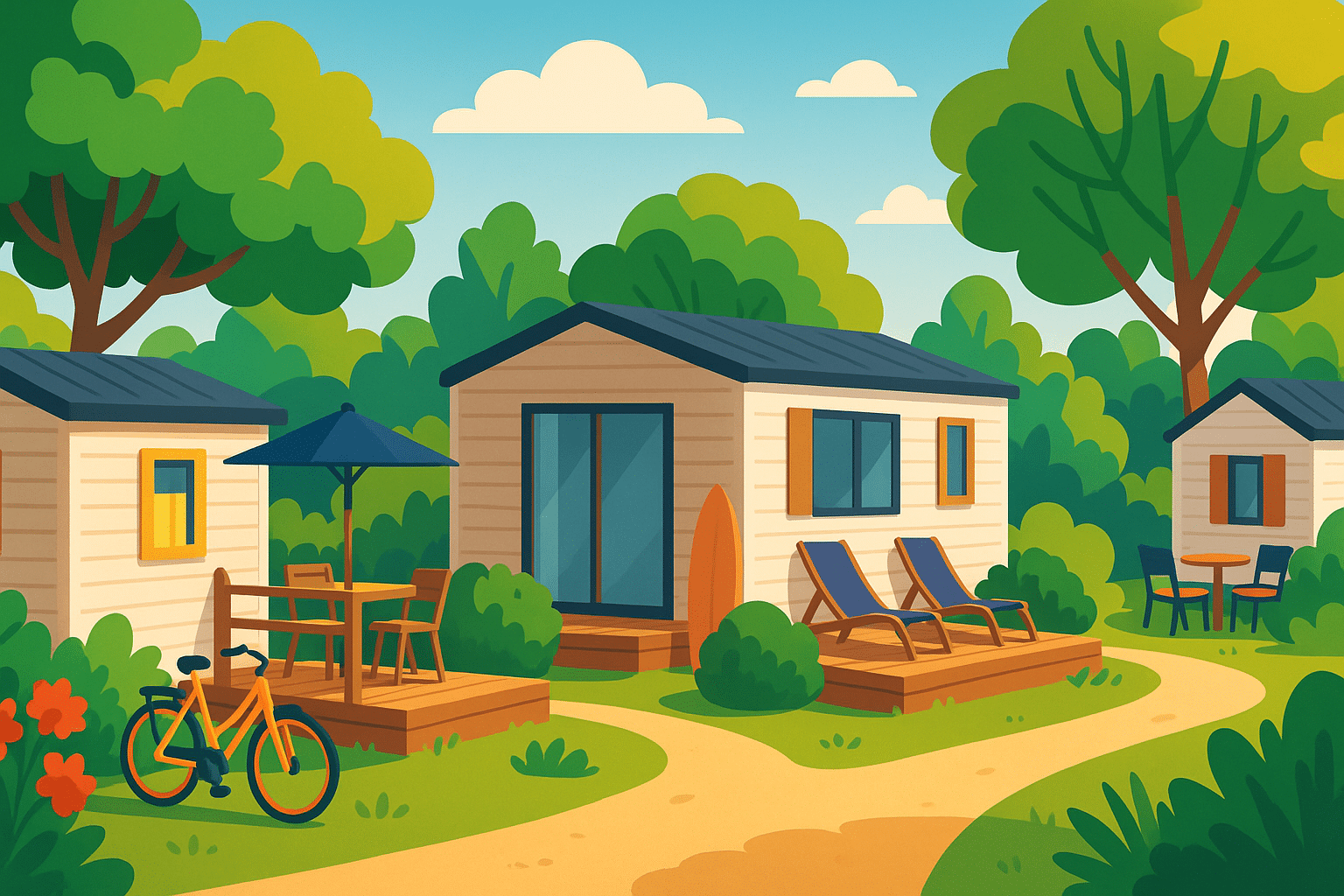 réservez votre mobil-home dans un camping 4 étoiles à guérande dès 260 € la semaine. profitez des dernières disponibilités pour des vacances inoubliables au bord de la mer.