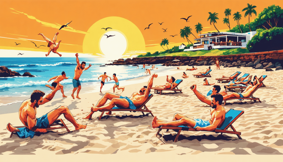 découvrez l'hilarante compétition matinale des vacanciers à lanzarote, qui s'affrontent pour obtenir le meilleur transat sur la plage. une scène à la fois pathétique et comique qui illustre la folie des vacances. ne manquez pas ces moments décalés qui font sourire tout en révélant les travers des estivants.
